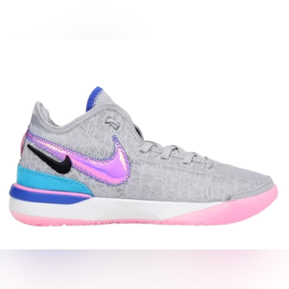 Nike LeBron James NXXT Gen Shoes - Wolf Grey / Pink Spell / Hyper Royal - Picture 1 of 5
